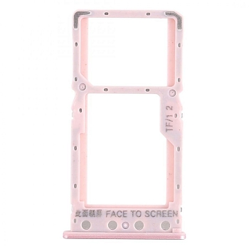 Держатель (лоток) SIM-карты для Xiaomi Redmi 6A, розовый
